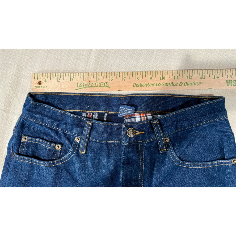 Flannel Vintage Denim Jeans Dark Wash Classic Fit Mens Size 30x32 - Picture 7 of 8